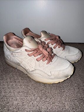 ASICS Women's Sneakers in Blush Pink and Cream